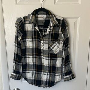 Peyton Jensen Plaid Button-Up Shirt